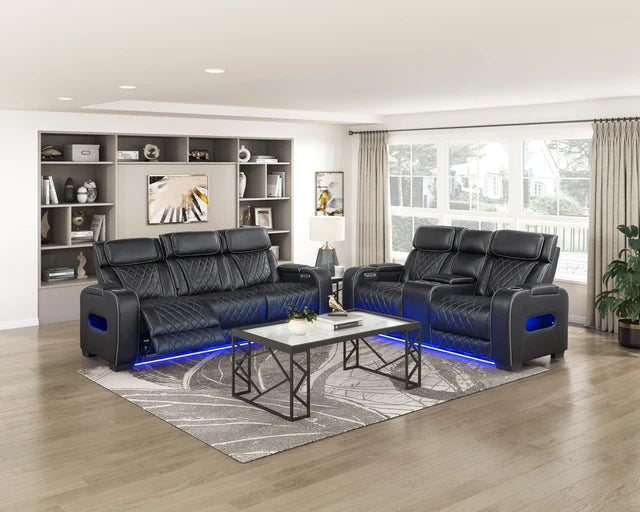 LEVI BLACK LT P2 LOVESEAT
