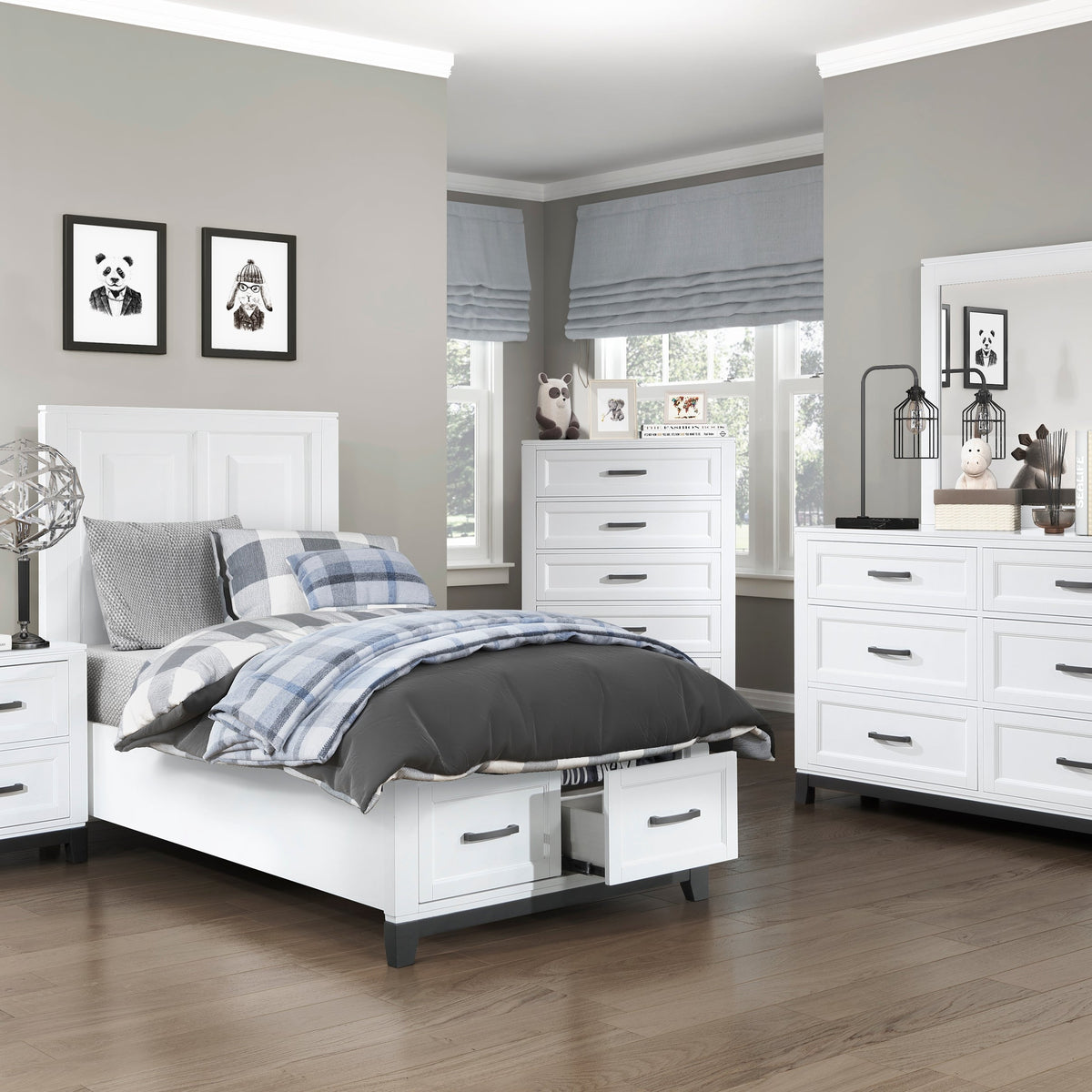 GRAHAM WHITE FULL HEADBOARD 1/3