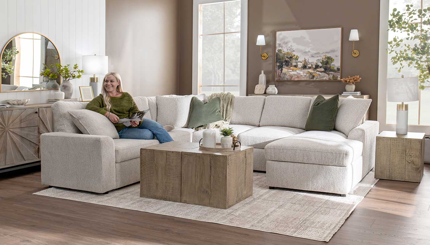 Isaac Cream Sectional