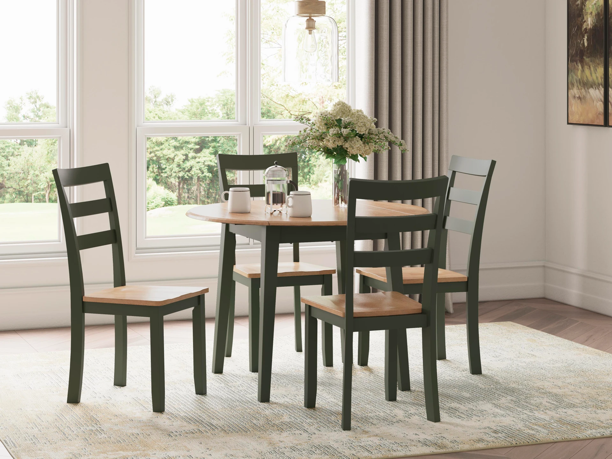 GAVIN ROUND DROP LEAF TABLE