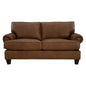 MARSALA LEATHER LOVESEAT