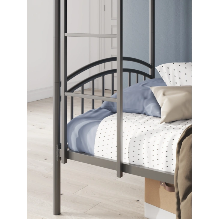 LACY TWIN/TWIN BUNK BED W/LADDER