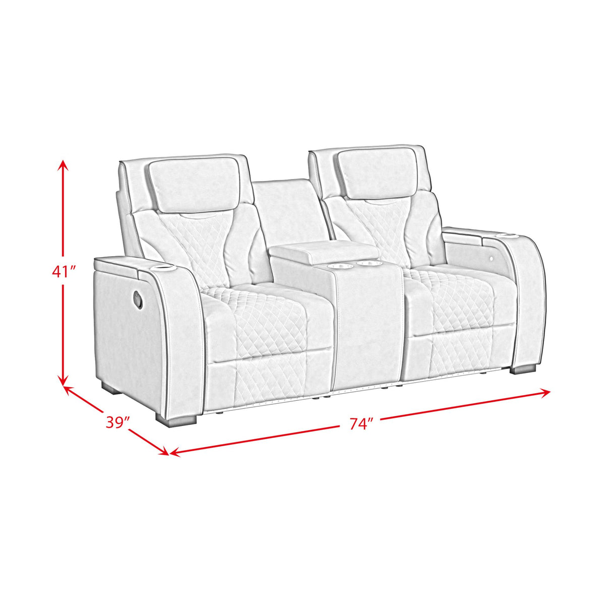 Branson Simba Slate Loveseat