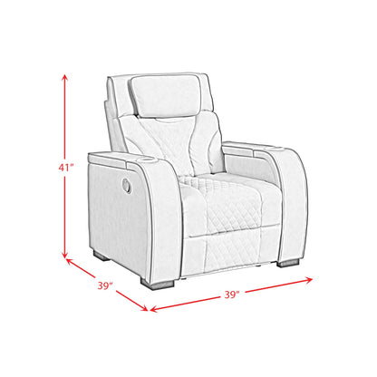 Branon Simba Slate Recliner