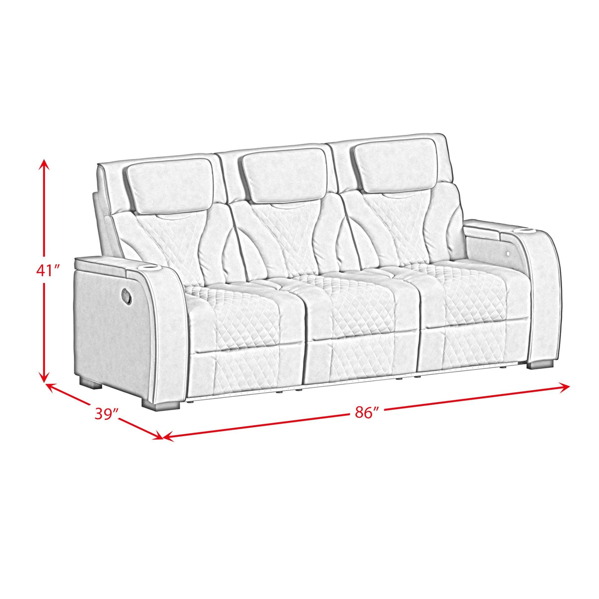 Branson Simba Slate Sofa