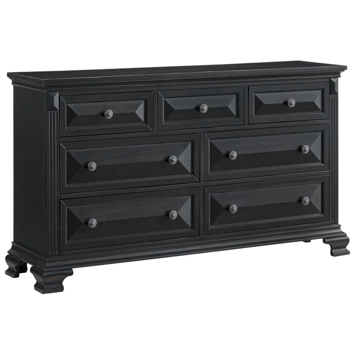 BRIANNA 7-DRAWER DRESSER BLACK