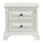 BRIANNA 2-DRAWER NIGHTSTAND WHITE