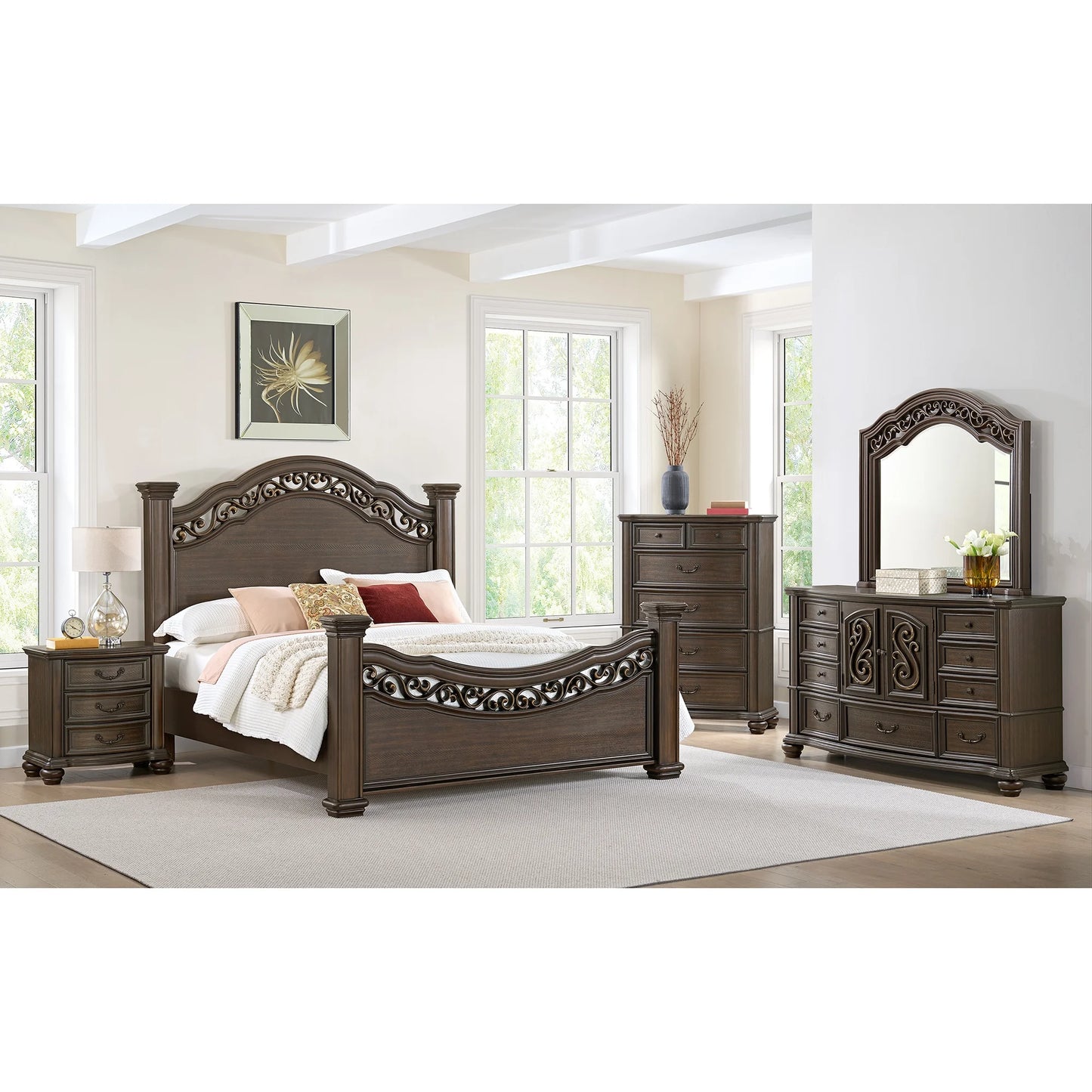 BARRETT 7 DRAWER DRESSER MAHOGANY