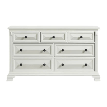 BRIANNA 7-DRAWER DRESSER WHITE