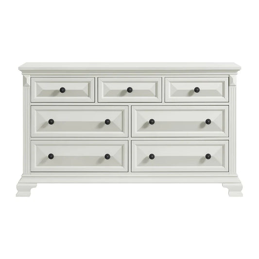 BRIANNA 7-DRAWER DRESSER WHITE
