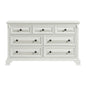 BRIANNA 7-DRAWER DRESSER WHITE