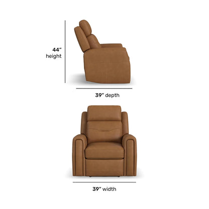 Foster P5 Brown Leather Recliner