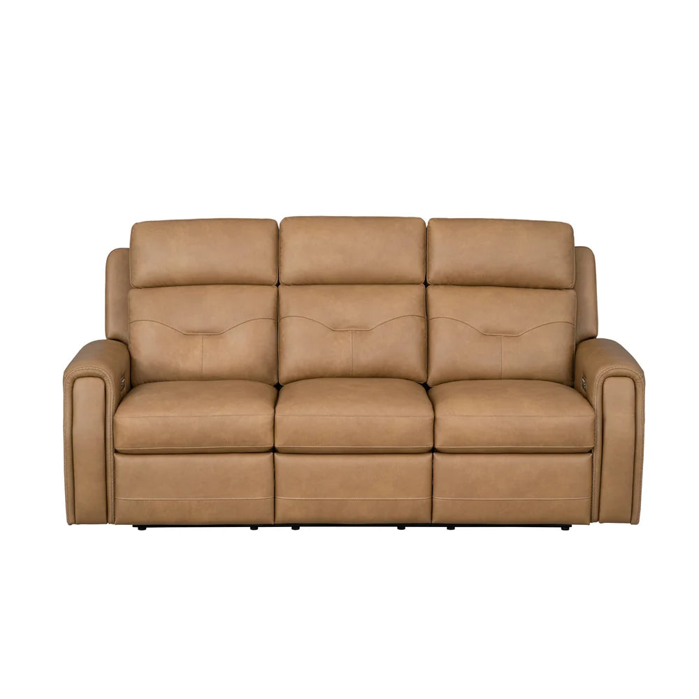 Foster P5 Brown Leather Sofa