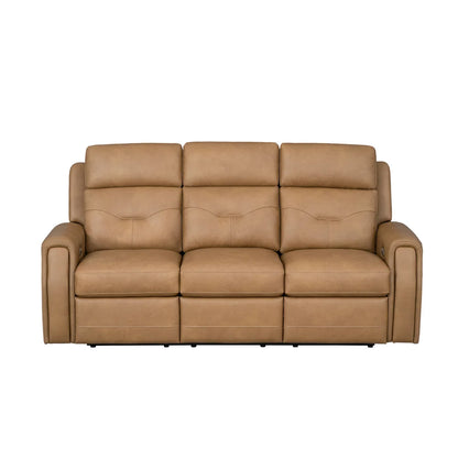 Foster P5 Brown Leather Sofa