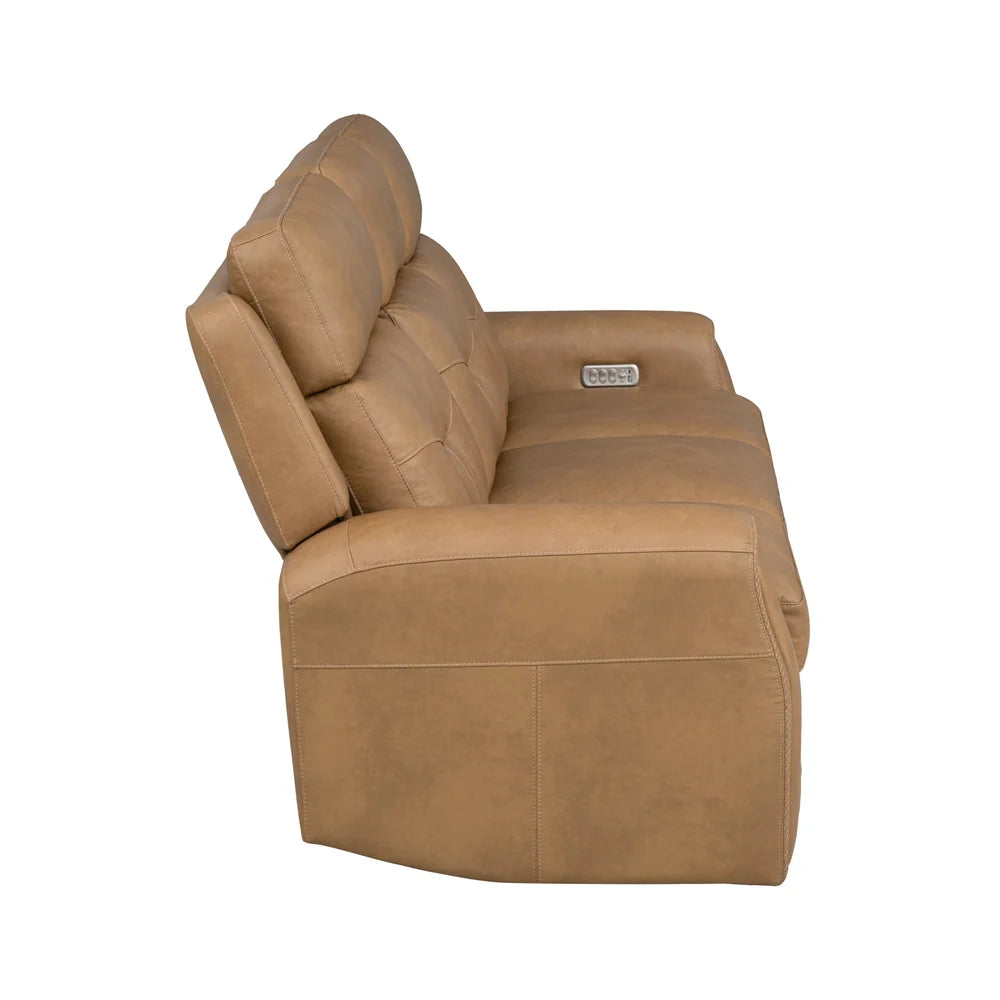 Foster P5 Brown Leather Sofa
