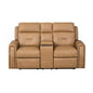 Foster P5 Brown Leather Loveseat