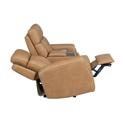 Foster P5 Brown Leather Loveseat