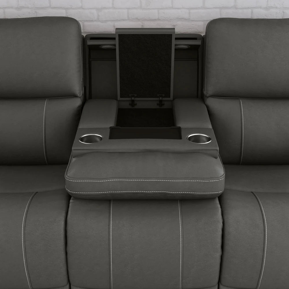 CHLOE SMOKE PWR SOFA W/ CON