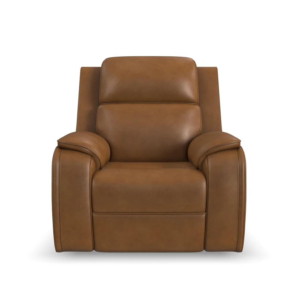 Zoey P5 Camel Leather Recliner