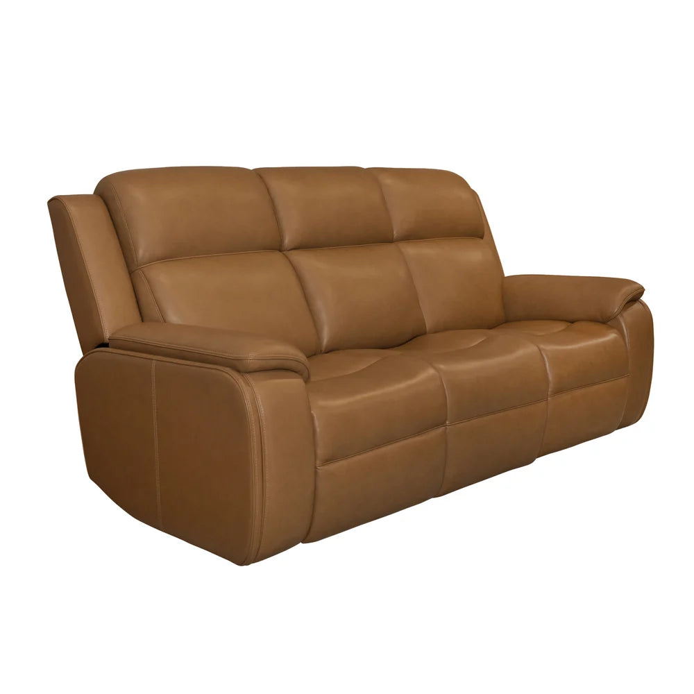 Zoey P5 Camel Leather Sofa