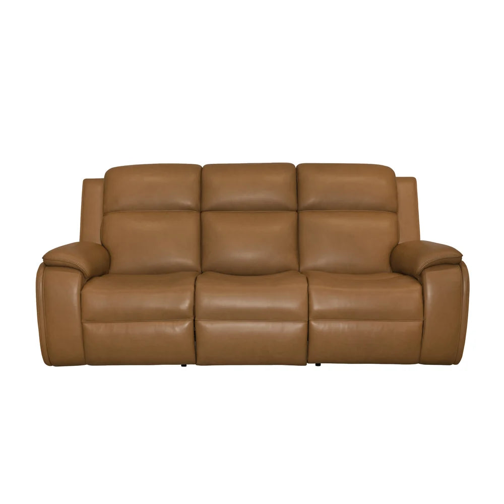 Zoey P5 Camel Leather Sofa