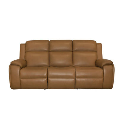 Zoey P5 Camel Leather Sofa