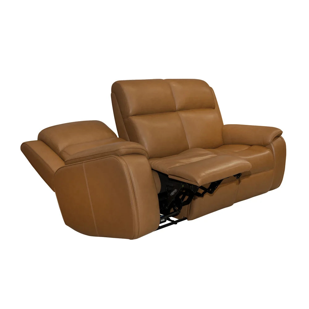 Zoey P5 Camel Leather Sofa