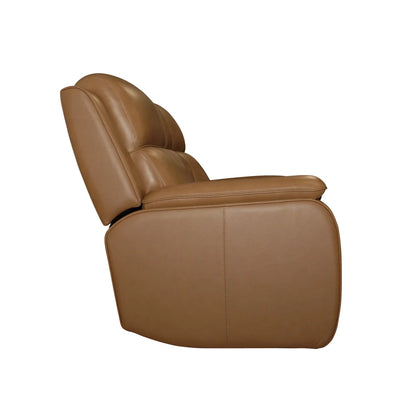 Zoey P5 Camel Leather Loveseat