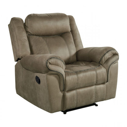 SERENA BROWN GLIDER RECLINER