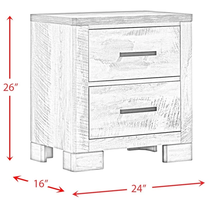MICAH TWO TONE NIGHTSTAND