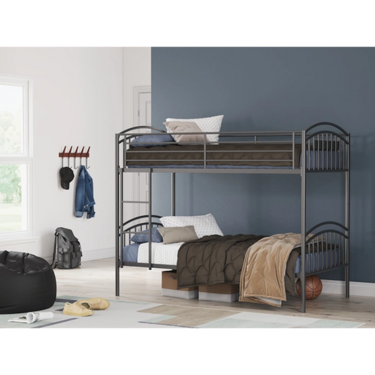 LACY TWIN/TWIN BUNK BED W/LADDER