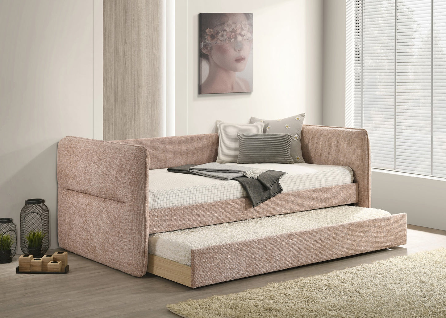 PHILIPA MAUVE DAYBED ARM/SLAT