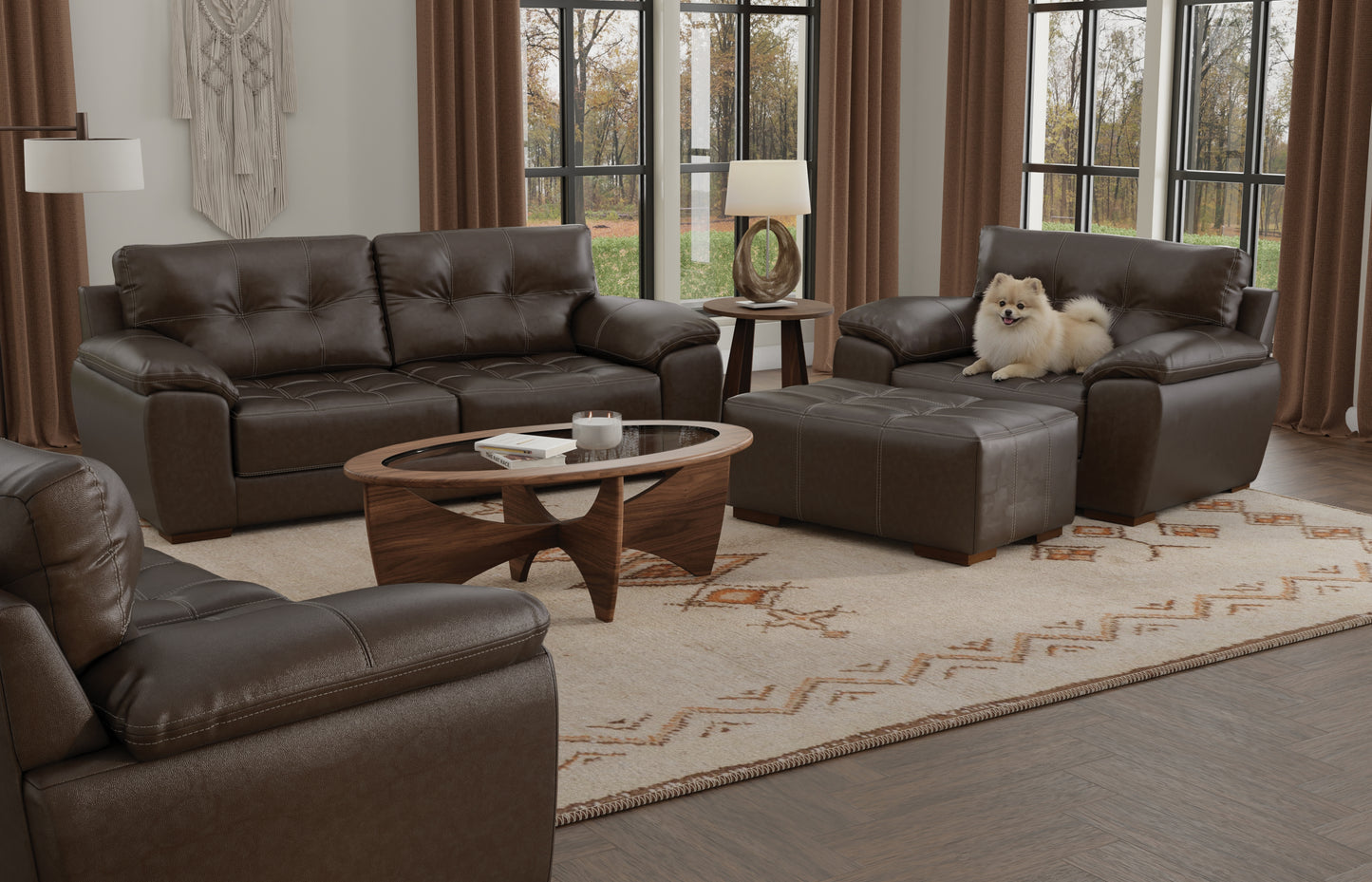 Faye Espresso Sofa