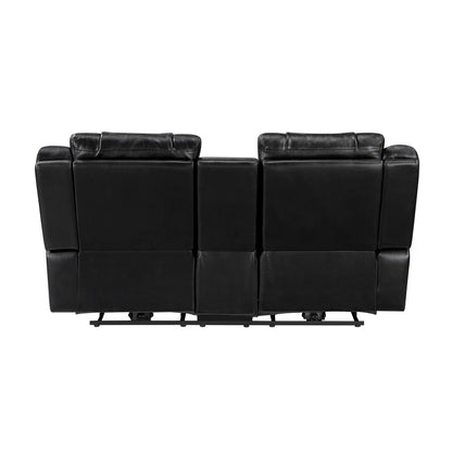 OWEN BLACK LT P1 RECLINING LOVESEAT