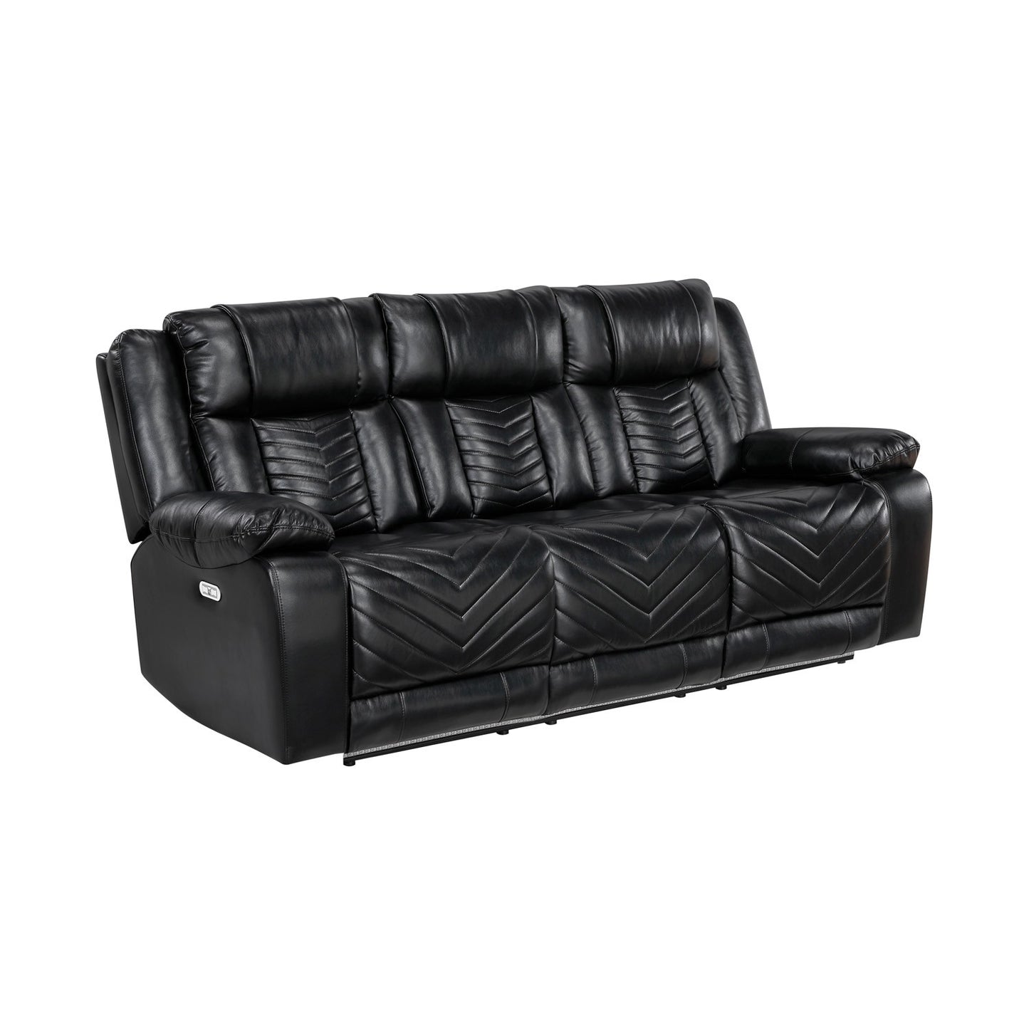 OWEN BLACK LT P1 RECLINING SOFA