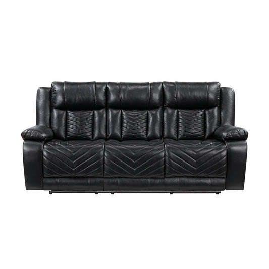 OWEN BLACK LT P1 RECLINING SOFA