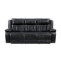 OWEN BLACK LT P1 RECLINING SOFA