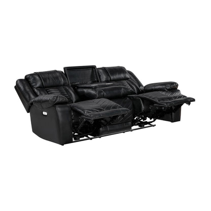 OWEN BLACK LT P1 RECLINING SOFA