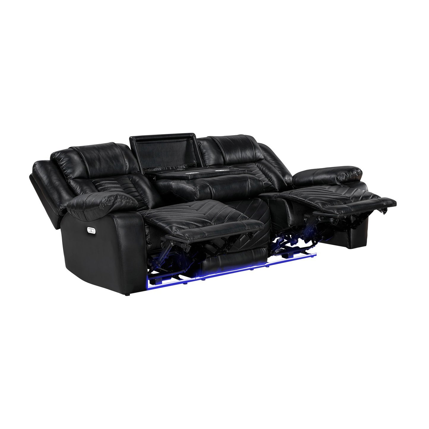 OWEN BLACK LT P1 RECLINING SOFA