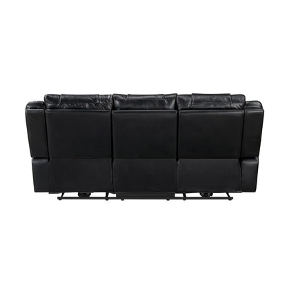 OWEN BLACK LT P1 RECLINING SOFA