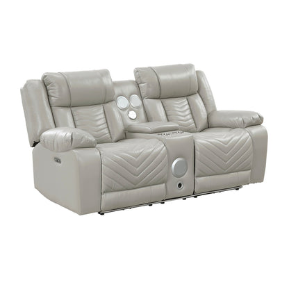 OWEN GREY LT P1 RECLINING LOVESEAT