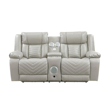 OWEN GREY LT P1 RECLINING LOVESEAT