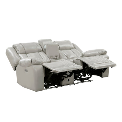 OWEN GREY LT P1 RECLINING LOVESEAT