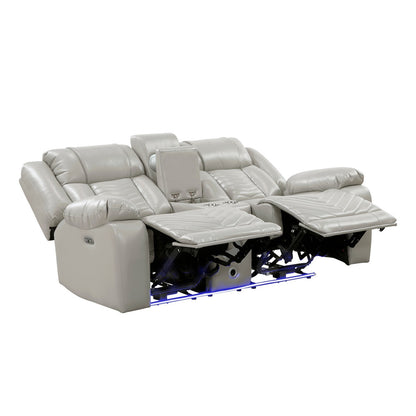 OWEN GREY LT P1 RECLINING LOVESEAT