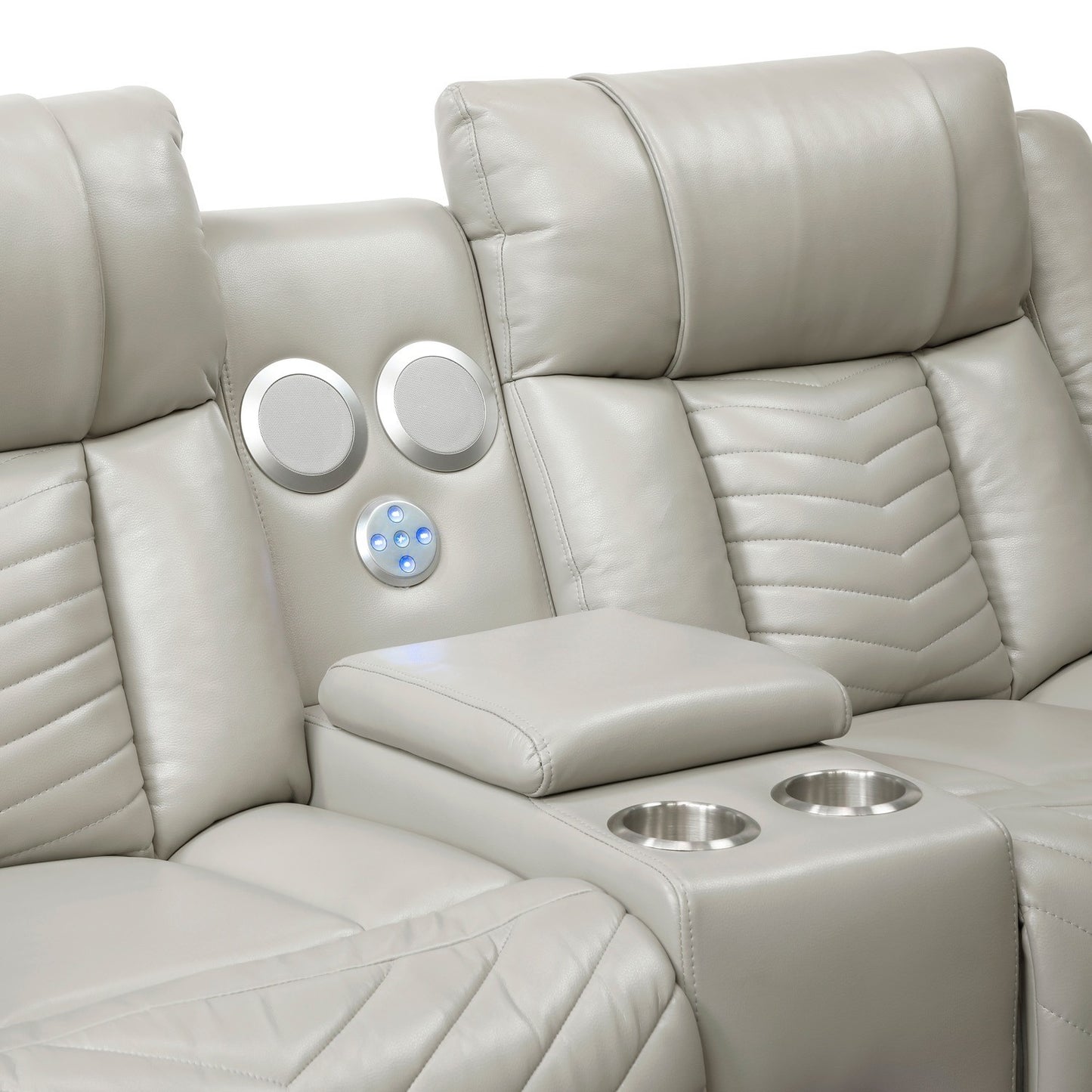 OWEN GREY LT P1 RECLINING LOVESEAT