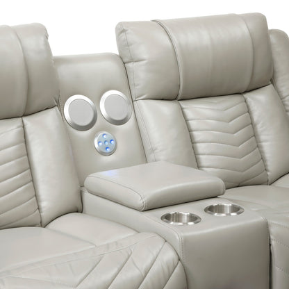 OWEN GREY LT P1 RECLINING LOVESEAT