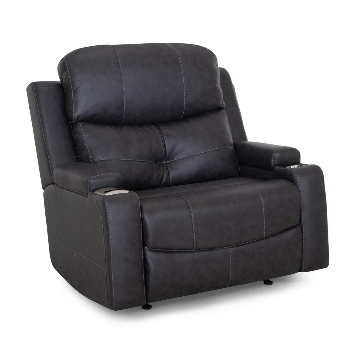 ADDISON OVERSIZED RECLINER CHARCOAL