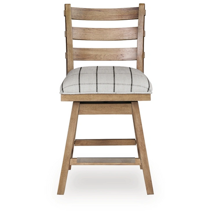 RACHEL UPH SWIVEL BARSTOOL