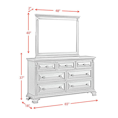 BRIANNA MIRROR WHITE