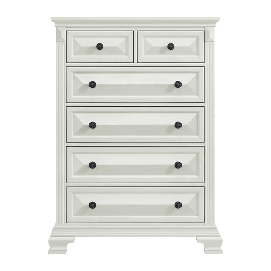 BRIANNA 6-DRAWER CHEST WHITE
